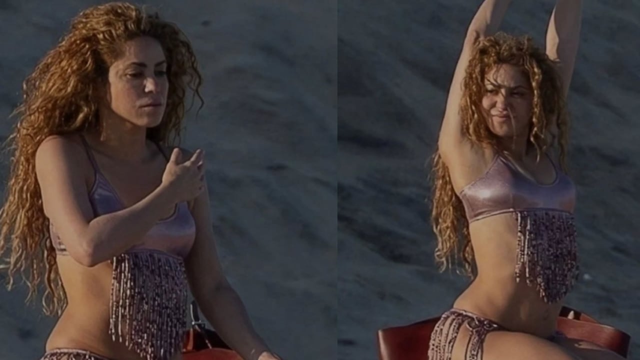 Shakira fue captada meditando en paradisíaca playa en México
