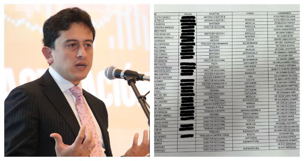 Luis Carlos Reyes, exdirector de la Dian, entregó el listado a la Fiscalía