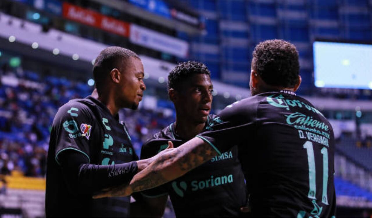 Harold Preciado, Emerson Rodríguez y Duván Vergara en Santos Laguna