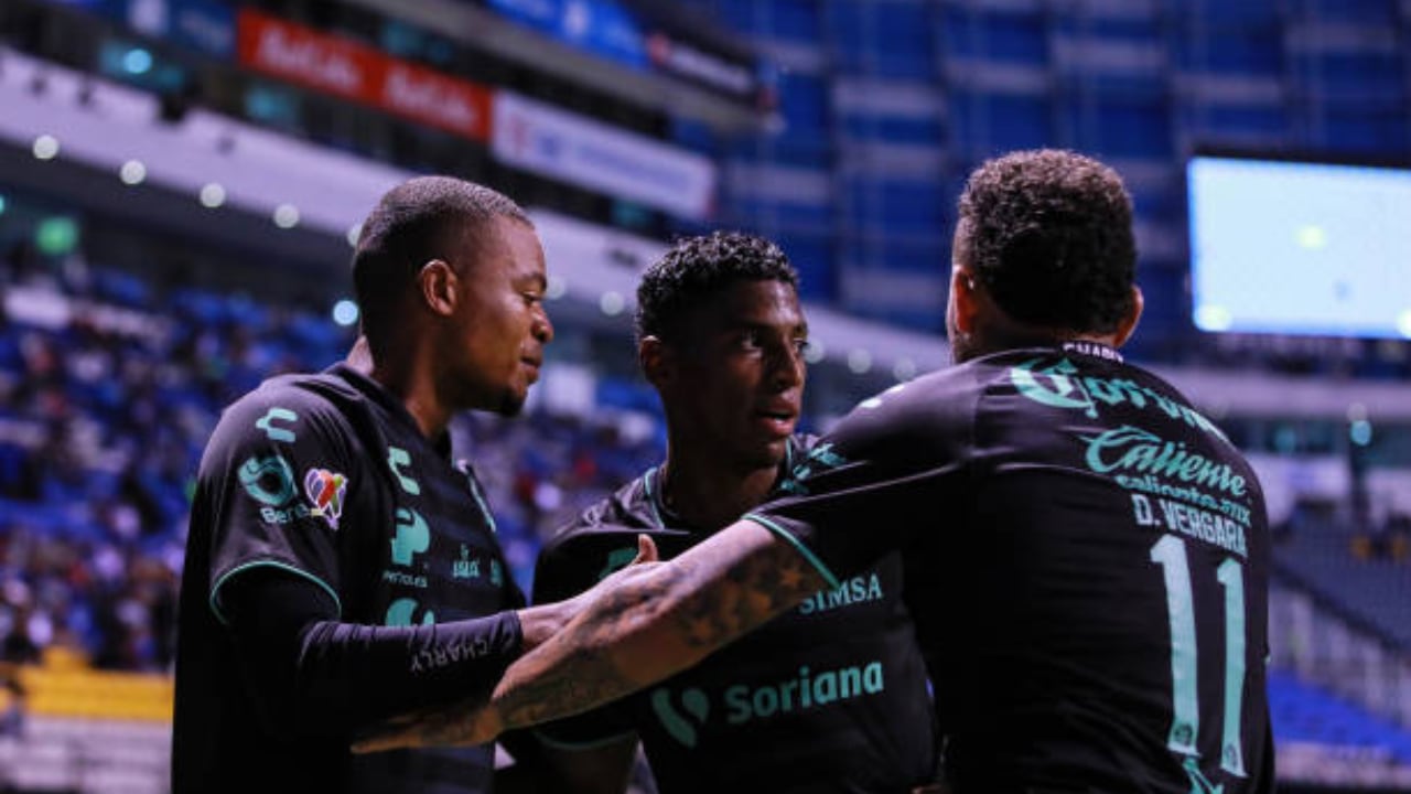 Harold Preciado, Emerson Rodríguez y Duván Vergara en Santos Laguna.