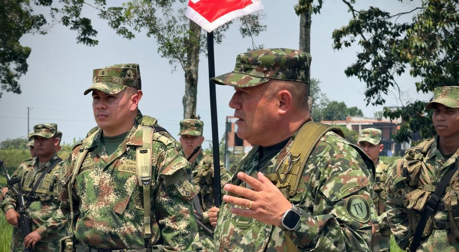 El brigadier general Freddy Fernando Gómez Gamba, comandante de la Cuarta División, está al mando de más de 8.000 soldados en el suroriente colombiano.