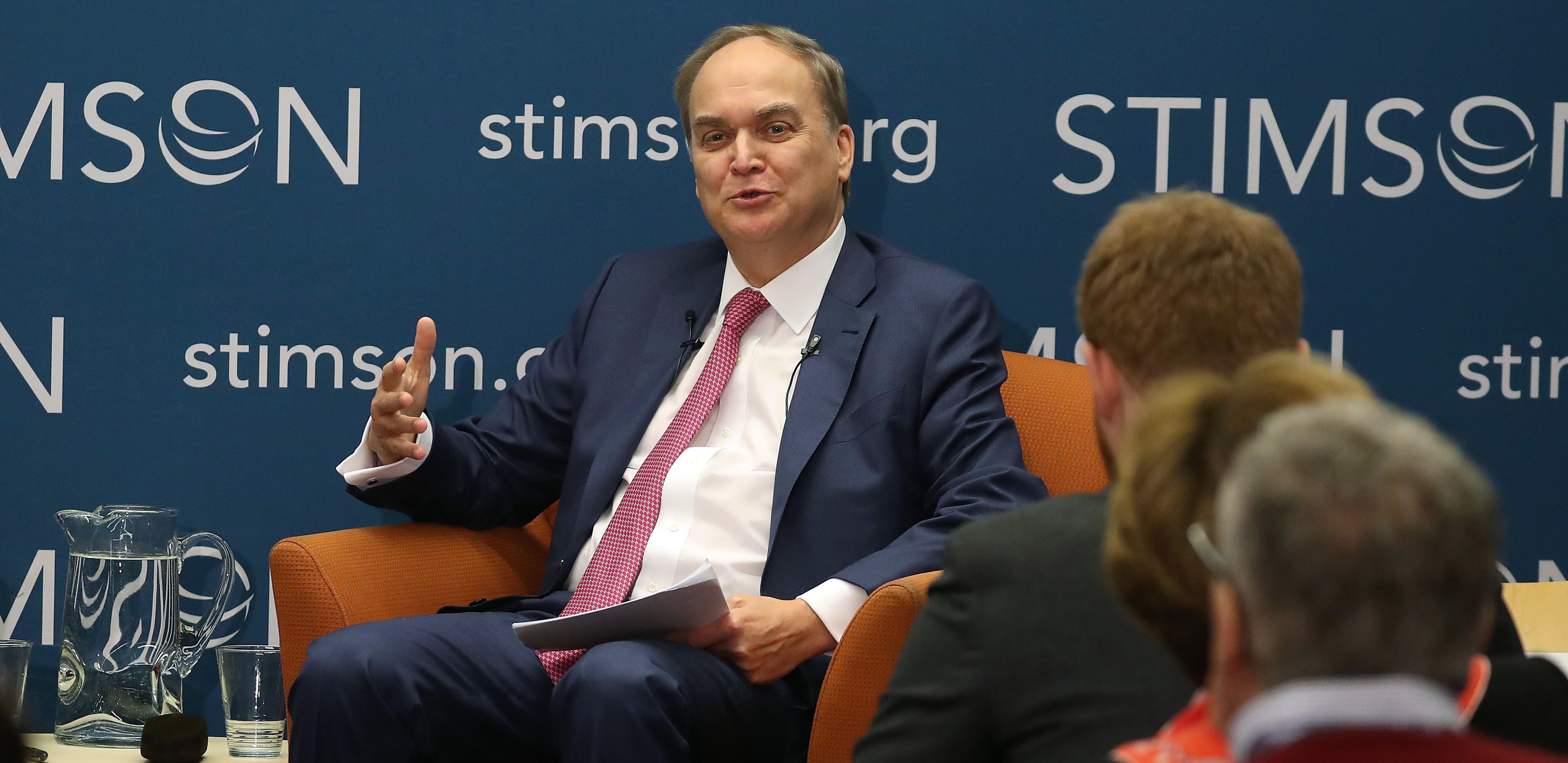 El embajador de Rusia en Estados Unidos  Anatoly Antonov denunció bloqueos por parte del gobierno estadounidense a la misión diplomática