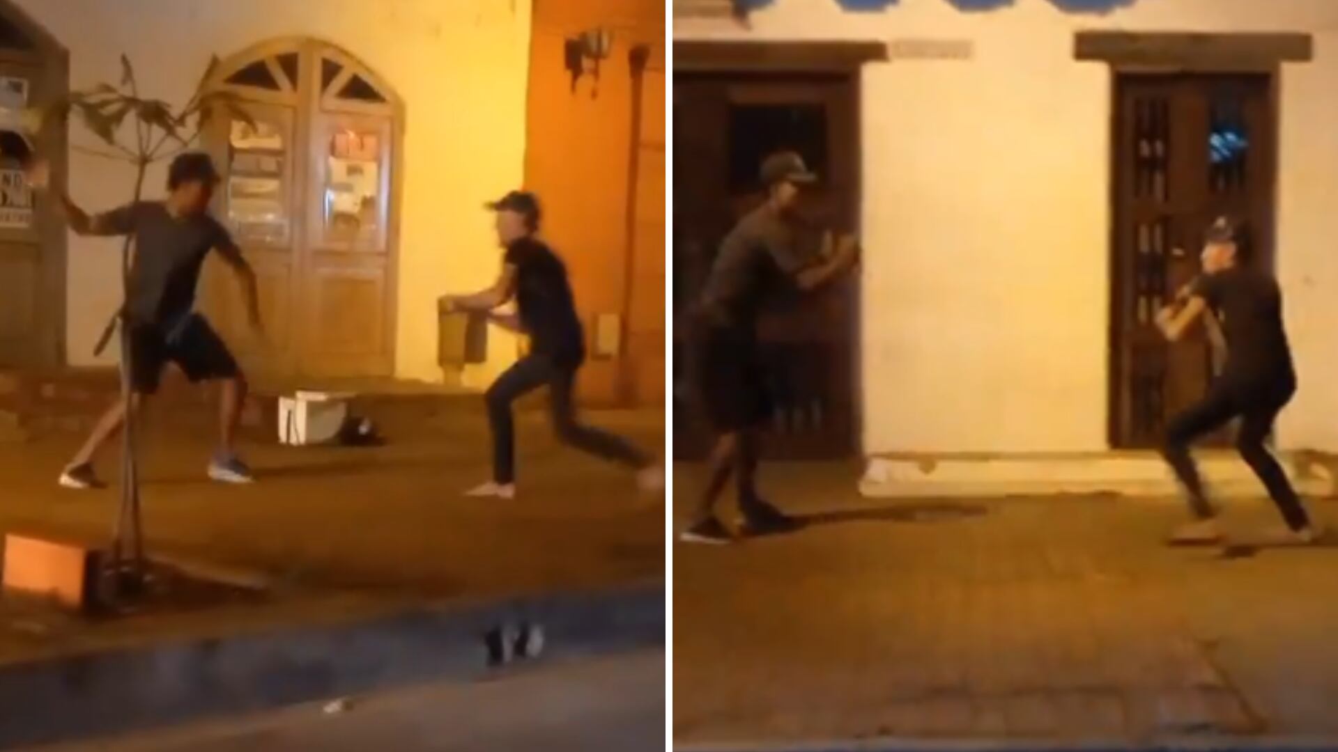 En redes sociales, se conocieron videos de la impresionante riña.