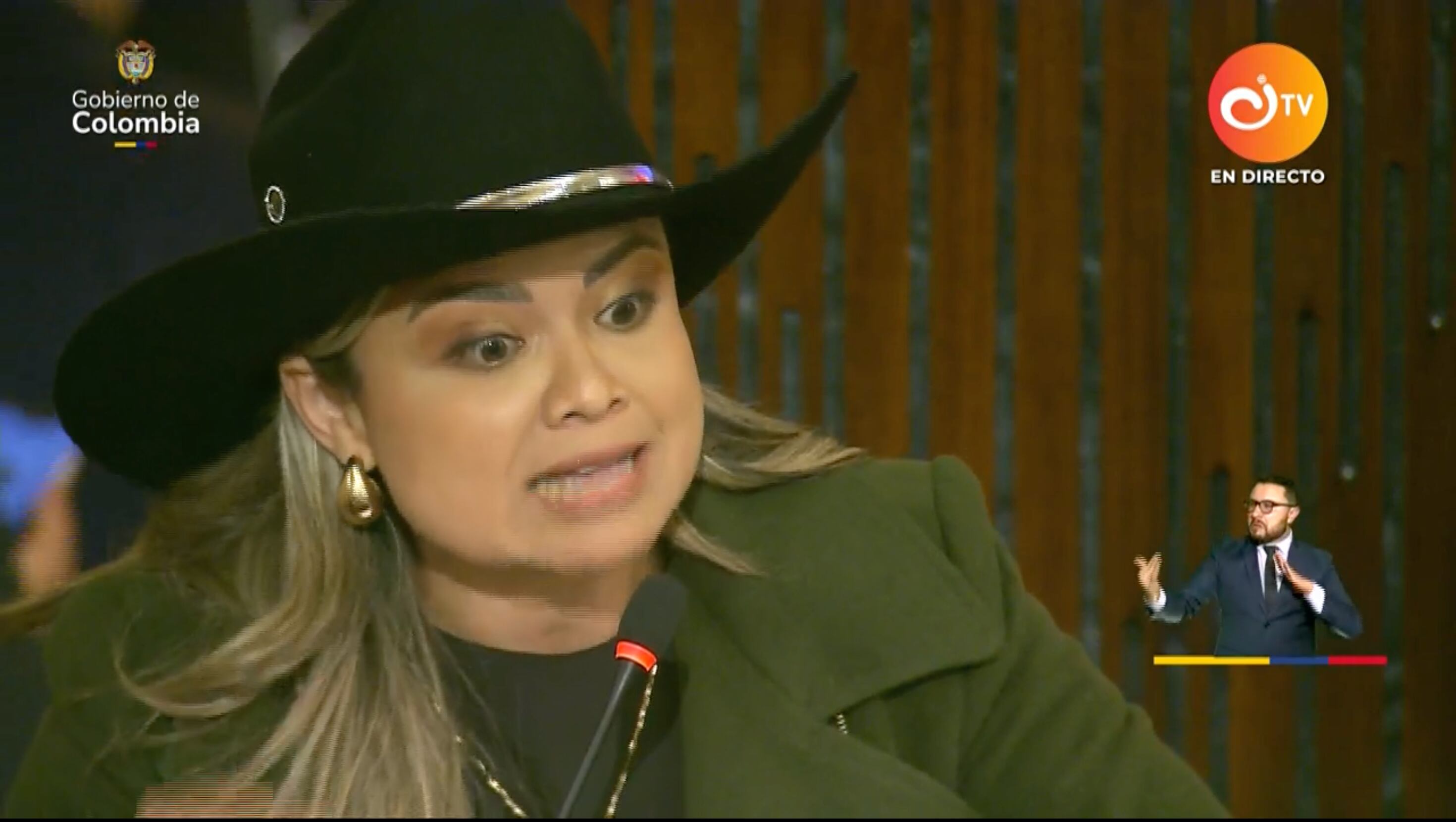 Lina María Garrido realizó su derecho a réplica durante la instalación del Congreso de la República.