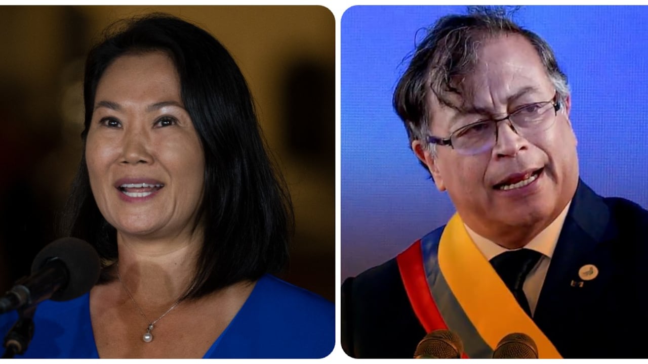Keiko Fujimori y Gustavo Petro