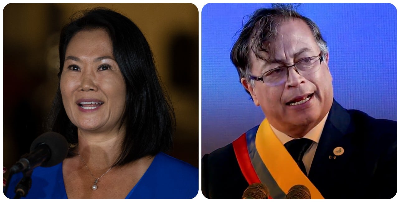 Keiko Fujimori y Gustavo Petro