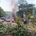 Así se encuentra la vía Panamericana.