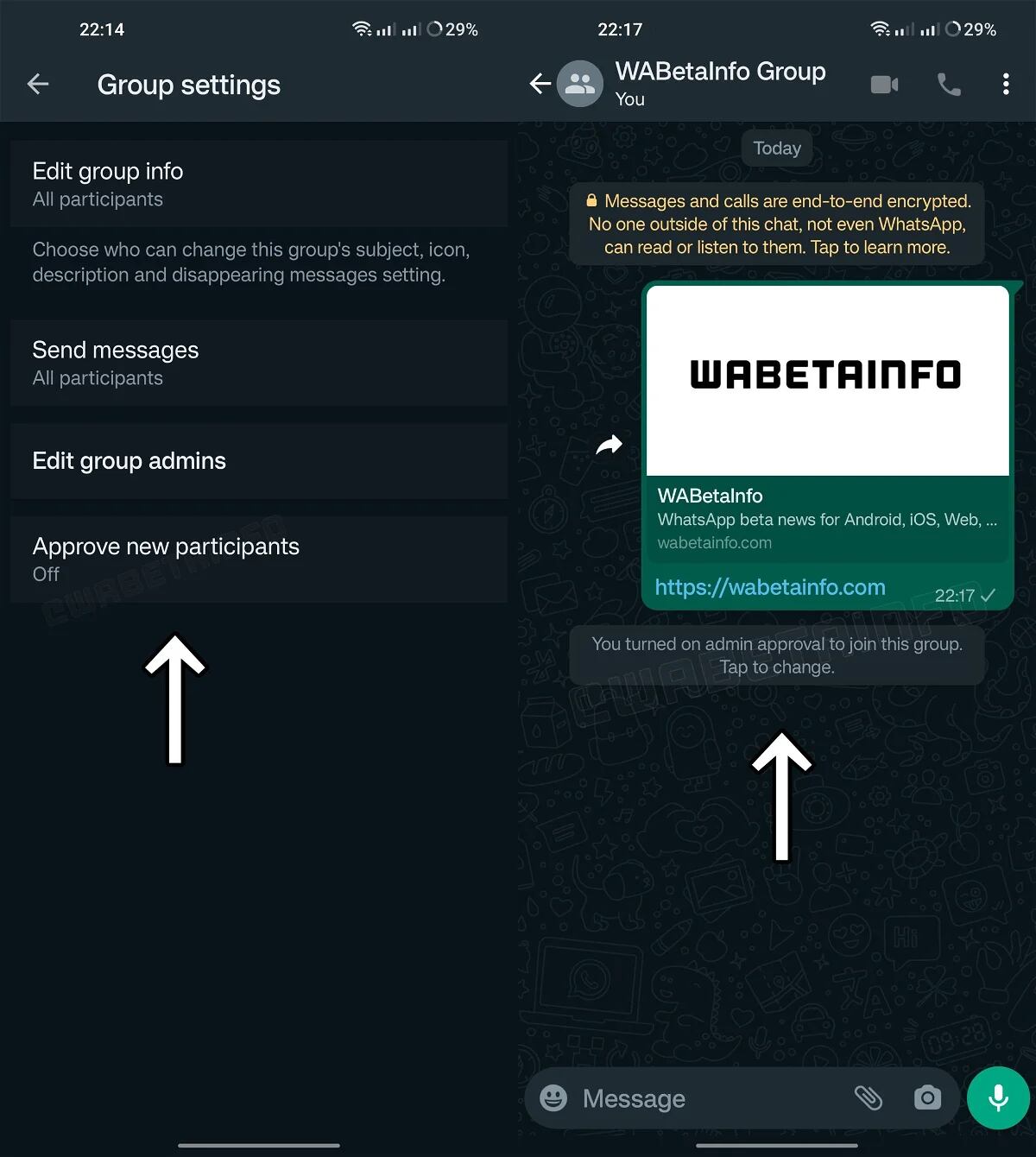 WhatsApp implementó una nueva función para controlar el ingreso de personas en los chats grupales.
