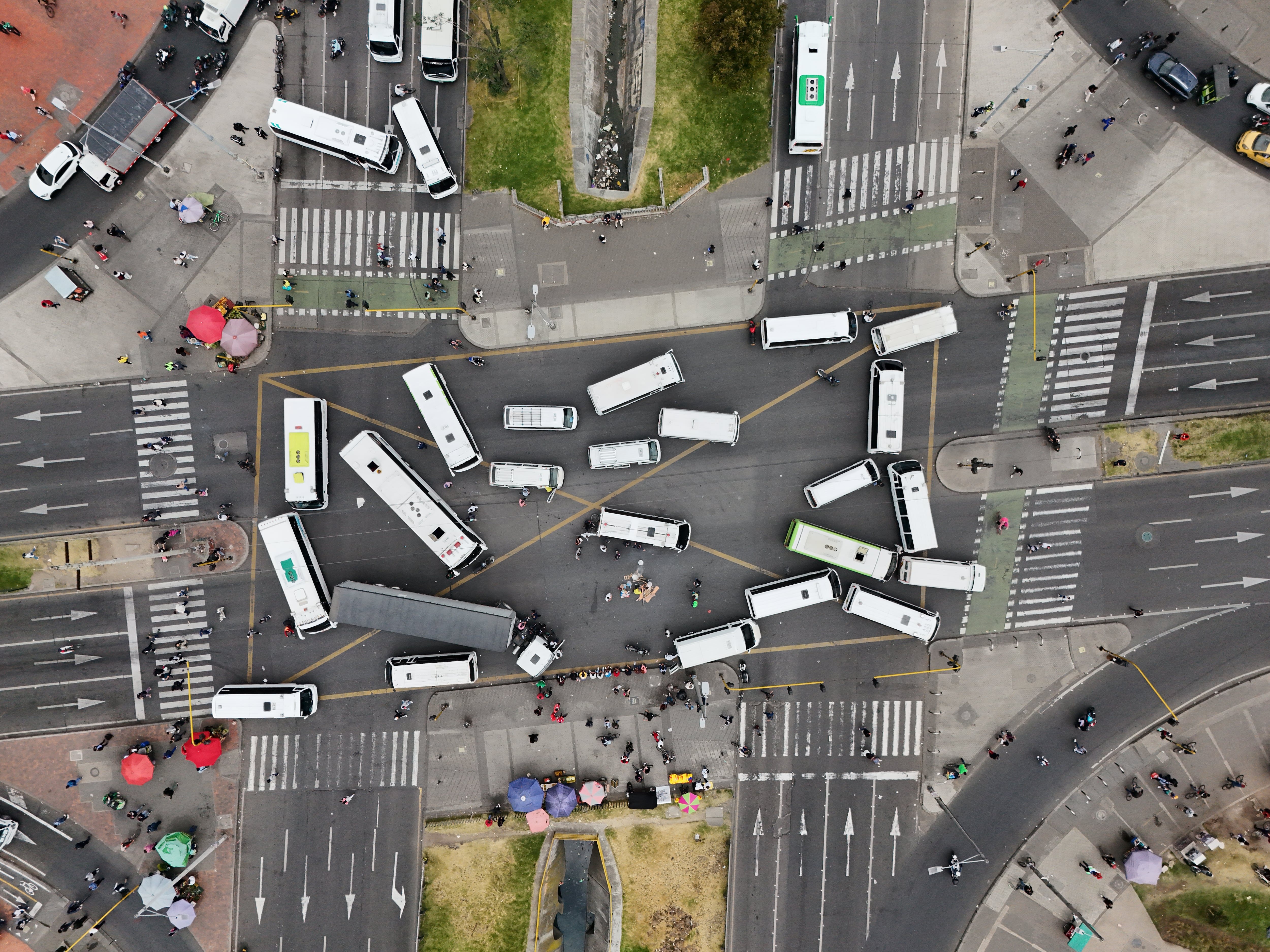 Paro de transportadores y Camiones en Bogotá