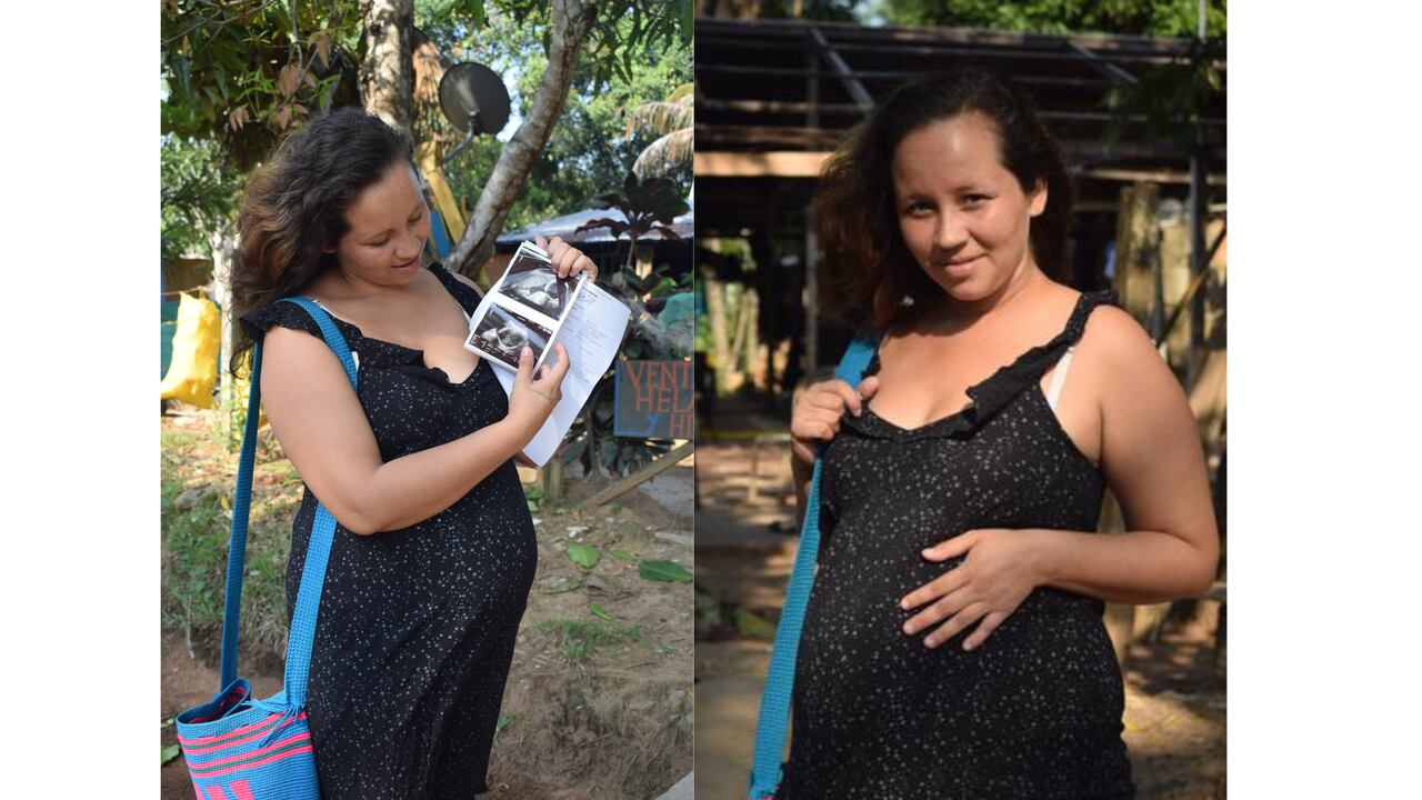 Alenia tiene 26 años y espera a su segunda hija, Luna Zoé.