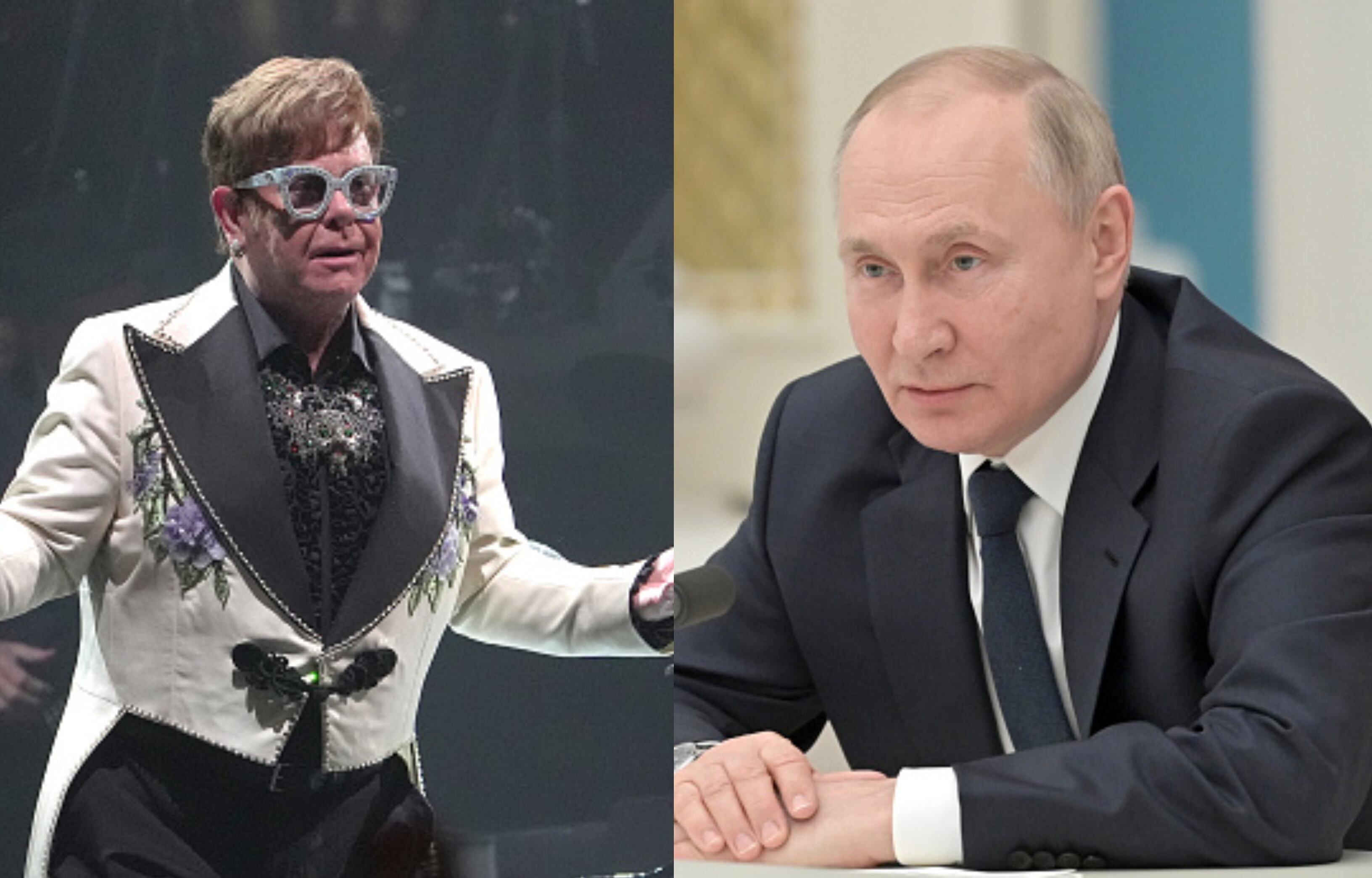 Durante un concierto, Elton John criticó a Vladimir Putin por la invasión de Rusia a Ucrania.