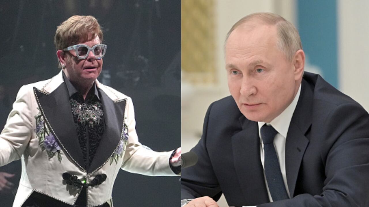 Durante un concierto, Elton John criticó a Vladimir Putin por la invasión de Rusia a Ucrania.