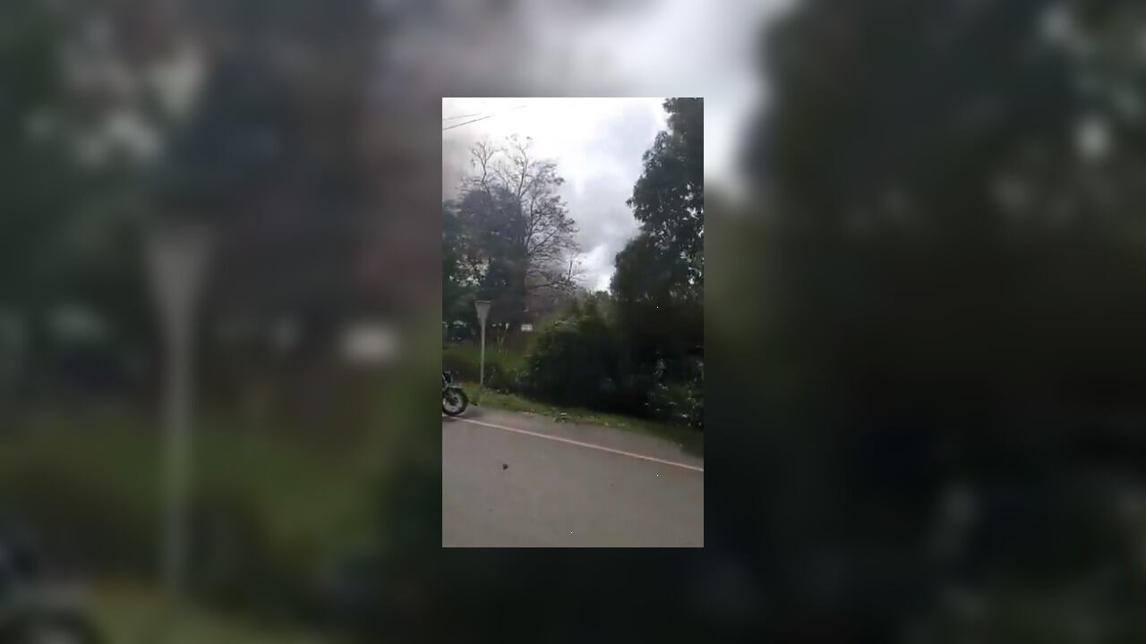 Este es el peaje de Villa Rica destruido, el más importante de la vía Panamericana. Conecta a Cali con Santander de Quilichao, Cauca