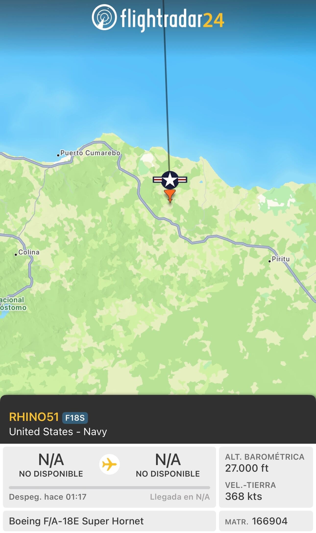 El presunto ingreso de un avión caza a Venezuela