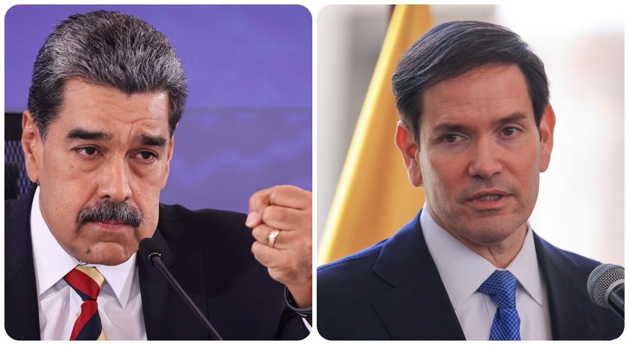 Nicolás Maduro y Marco Rubio