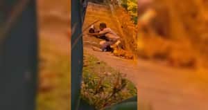 José Luis Matos, Choco, en la celebración del cumpleaños de sus perros