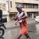 Erick Sang, ganador de la Media Maratón de Bogotá 2026.
