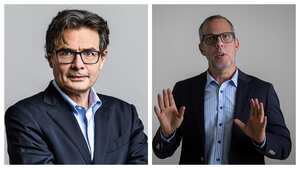 Alejandro Gaviria y Alfredo Saade.