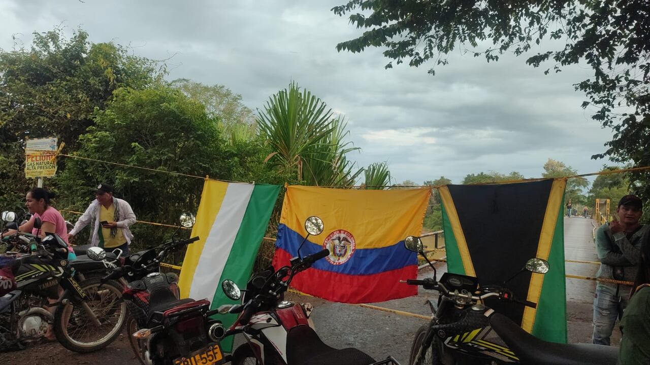 Los habitantes de Campo Dos salieron a protestar.