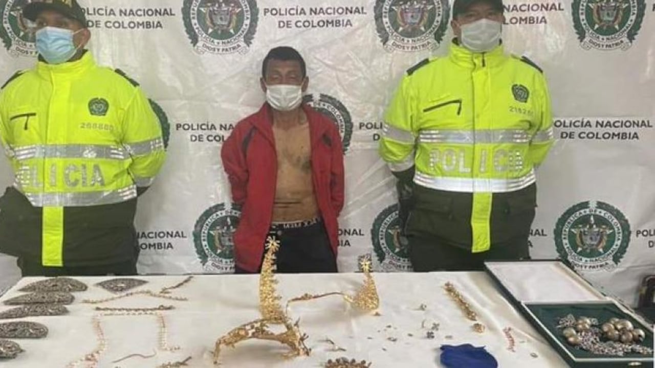 Hombre que robó las joyas de la Virgen de Chiquinquirá.