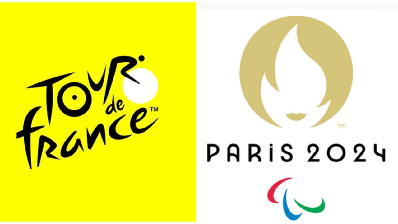 Las imágenes oficiales del Tour de Francia 2024 y los Juegos Olímpicos de París 2024, respectivamente
