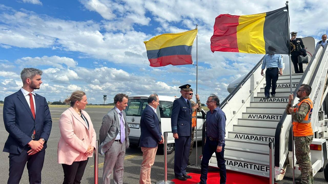 El presidente Gustavo Petro llegó a Bélgica para participar de la cumbre de la Celac.