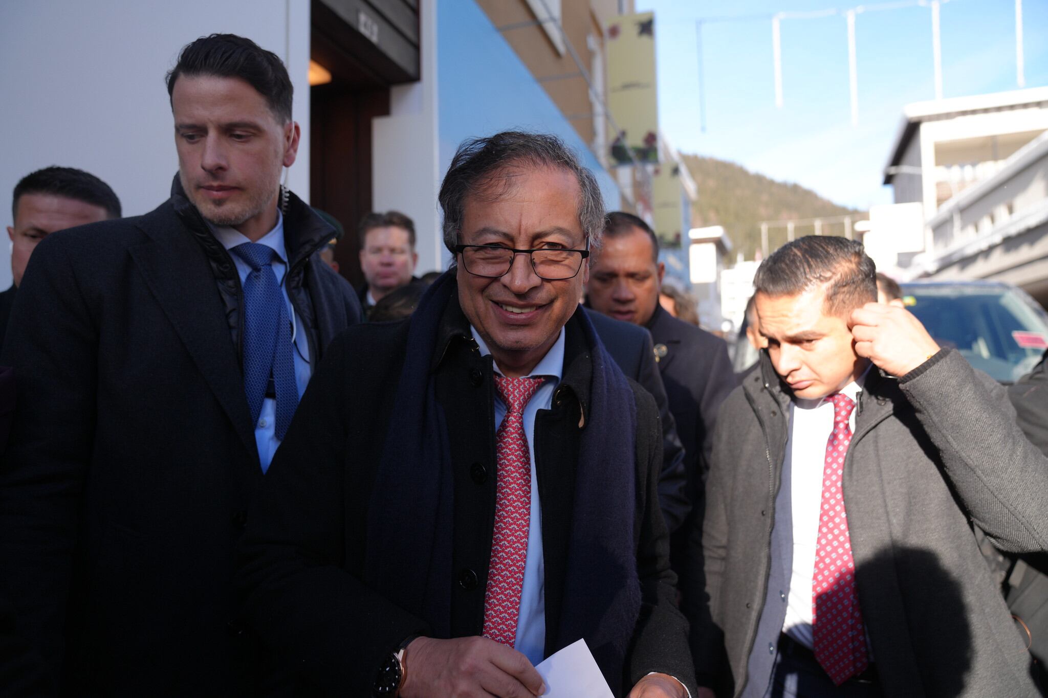 Gustavo Petro en Davos.