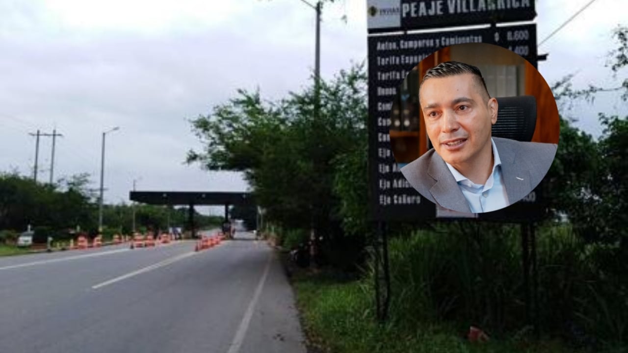 La vía Panamericana y el gobernador del Cauca, Octavio Guzmán.