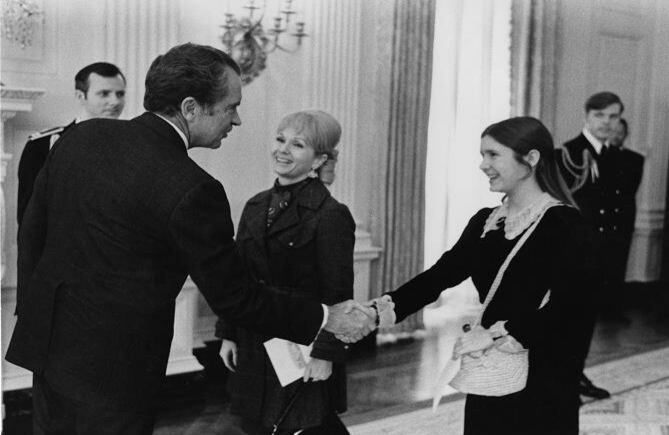 Debbie Reynolds y Carrie Fisher. Foto: AP.