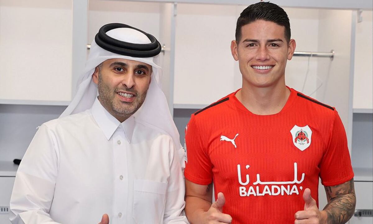 James Rodríguez, nuevo jugador del Al-Rayyan. Foto: Al-Rayyan oficial