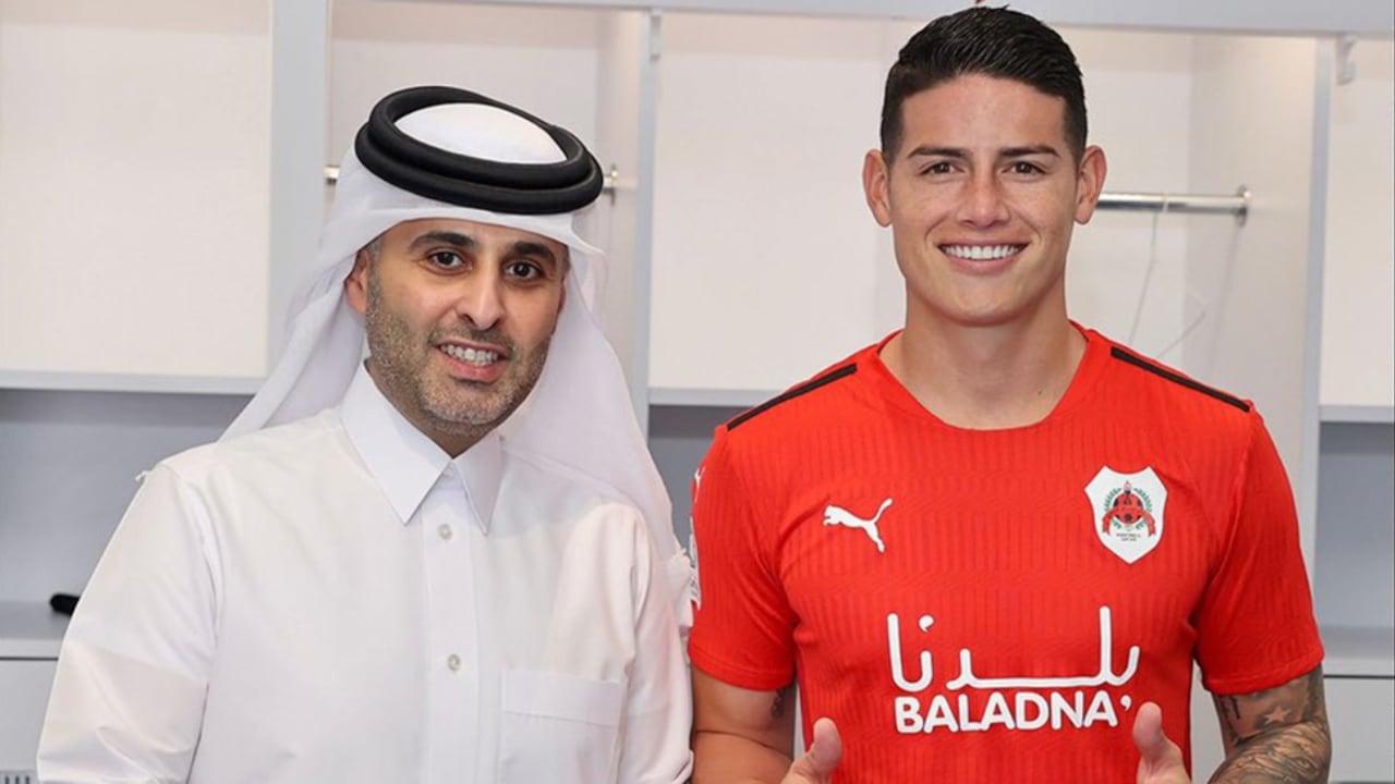 James Rodríguez, nuevo jugador del Al-Rayyan. Foto: Al-Rayyan oficial