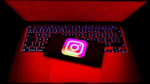 Instagram logo is displayed on a mobile phone screen for illustration photo. Krakow, Poland on February 9, 2023.  (Photo by Beata Zawrzel/NurPhoto via Getty Images)