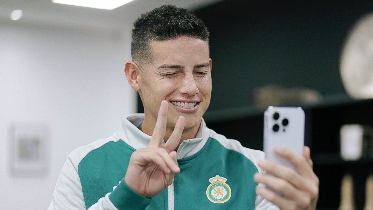 James Rodríguez en sus primeras imagenes como jugador de León