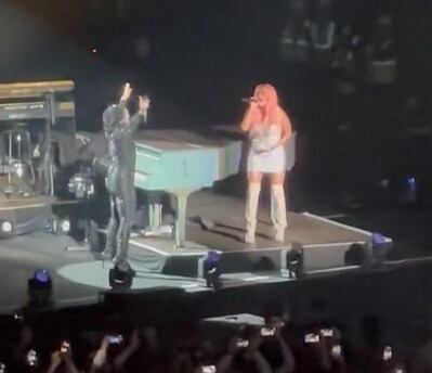 Karol G estuvo en el concierto de Alicia Keys