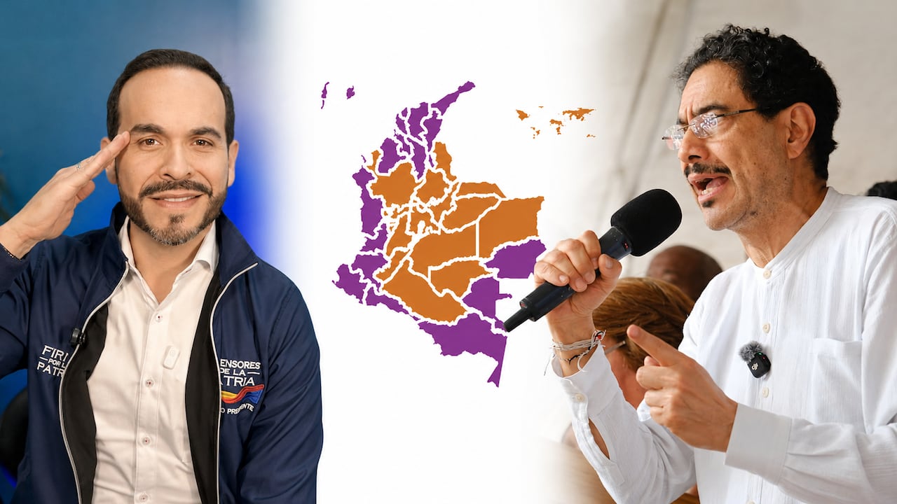 Este es el mapa electoral entre Abelardo de la Espriella e Iván Cepeda donde los grupos armados tienen control.