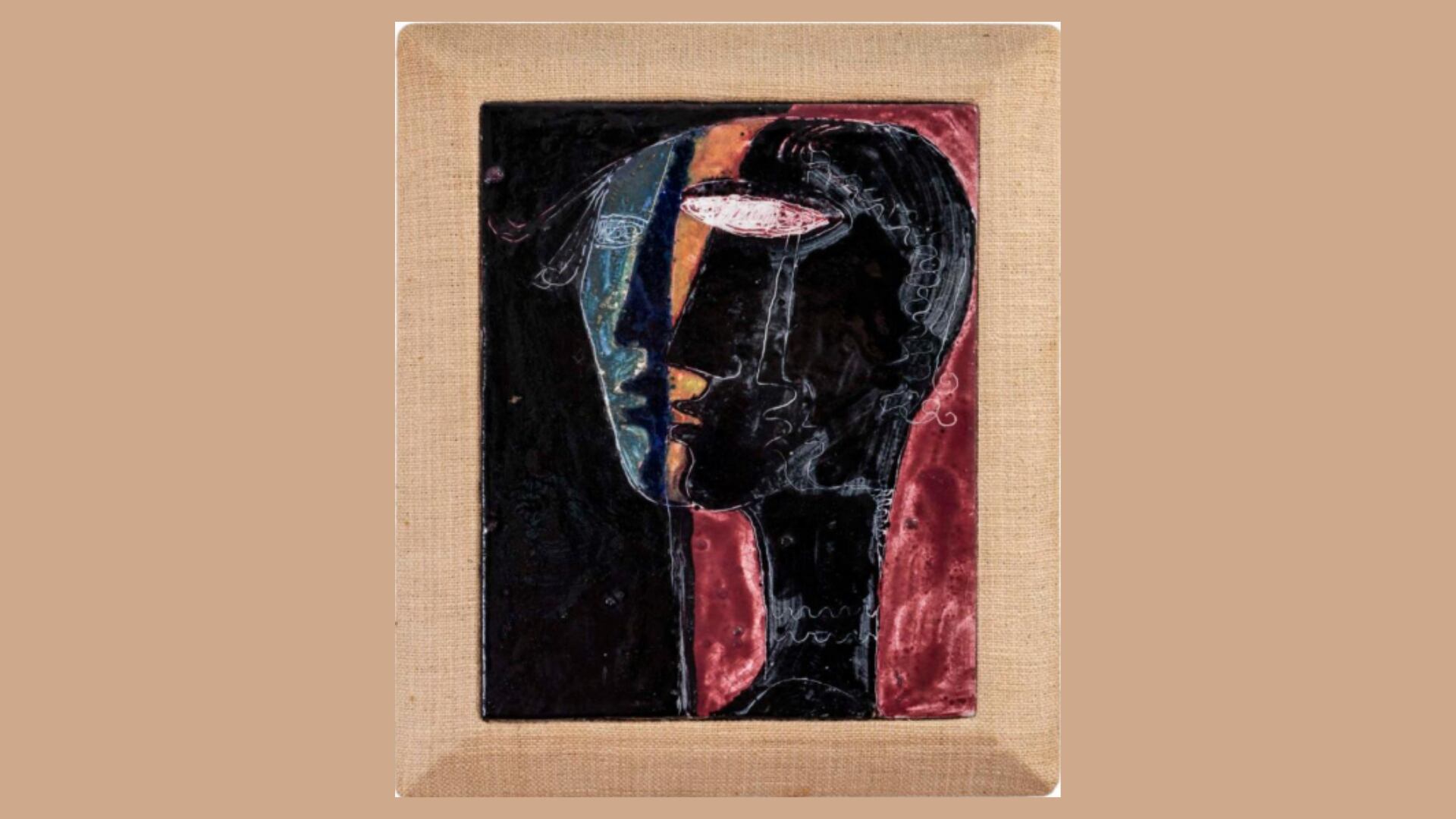 ‘Rostros’, de Leopoldo Richter (1968), hace parte de las obras que se van a subastar.