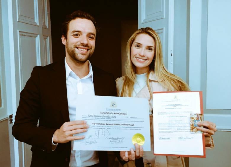 La abogada Karol González, esposa del exsecretario de Gobierno de Bogotá, Luis Ernesto Gómez,