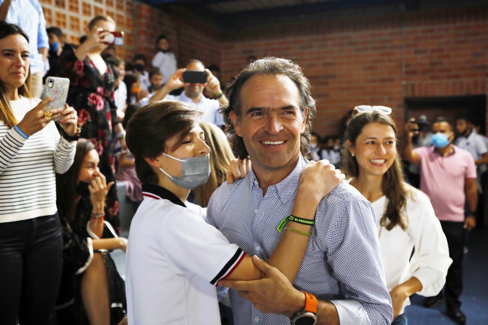 Federico Gutiérrez y Emilio, su hijo mayor.