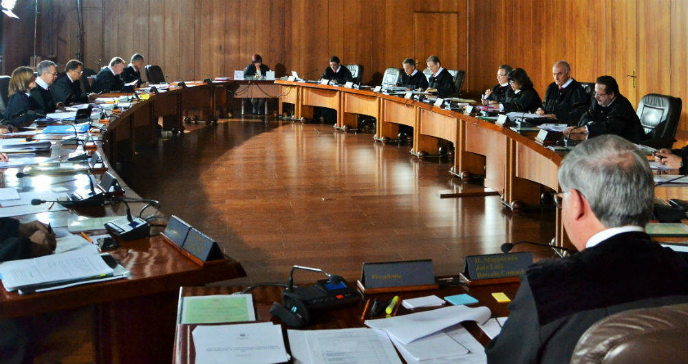 Sala plena de la CSJ.