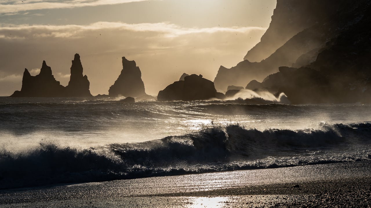 Playa Reynisdrangar, Islandia.