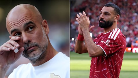 Pep Guardiola y Mo Salah no pudieron contener las lágrimas.