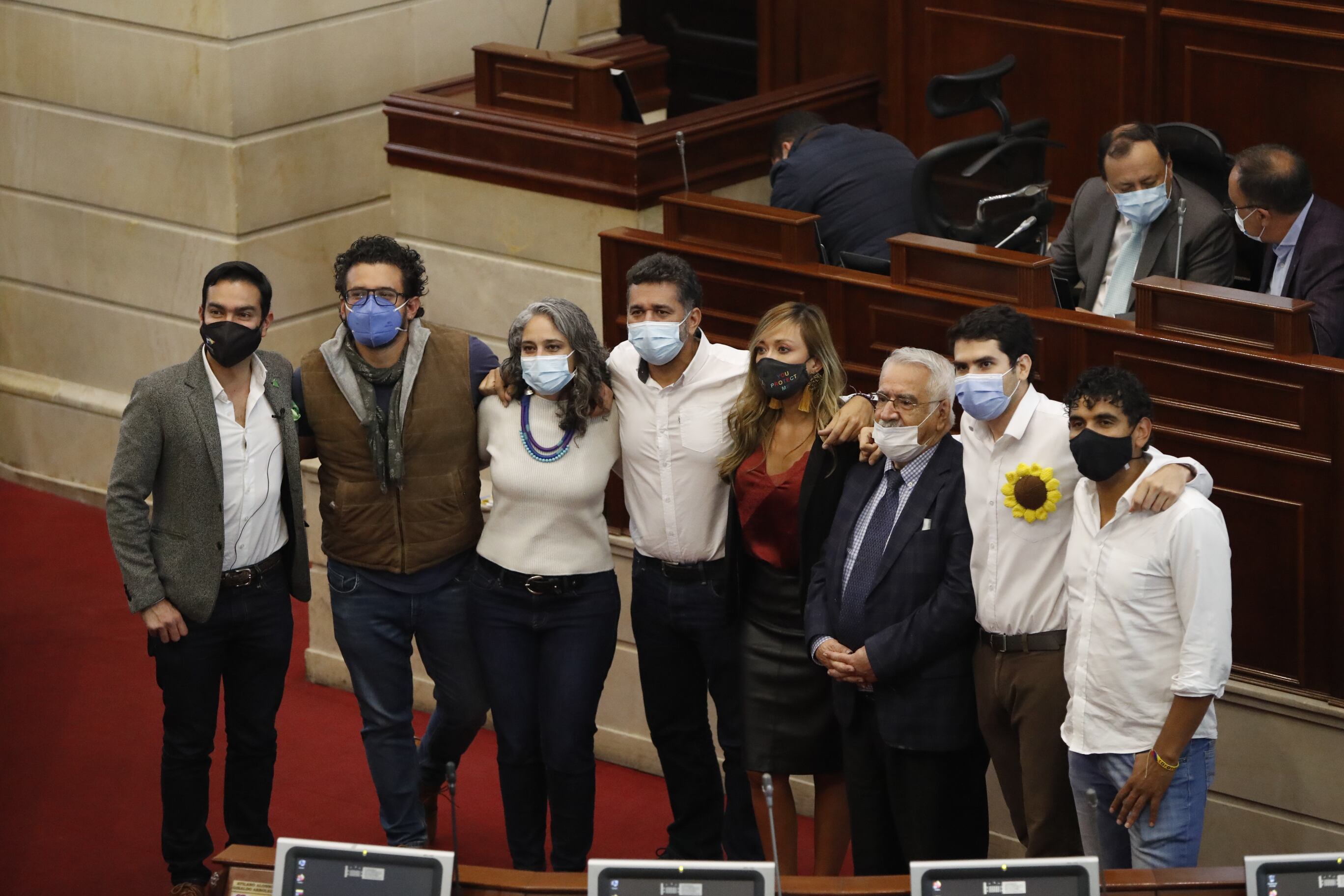 Votación para la moción de censura de la ministra Karen Abudinen