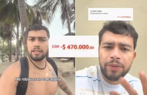 Influencer denunció en redes que fue víctima de robo en Cartagena por cobro excesivo.