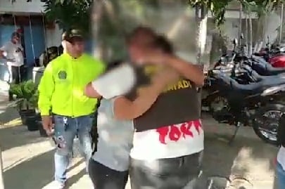 Tras varios días retenido contra su voluntad, se reencontró con su familia.