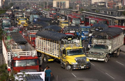 La protesta de un sector de los camioneros cumple 14 días.