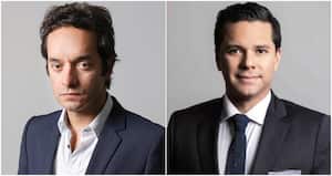 Alberto Bernal, director de estrategia global para la firma de XP Investments, y el periodista, Luis Carlos Vélez.