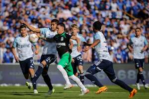 Bogotá. Agosto 27 de 2023. Millonarios FC enfrenta a Atlético Nacional en juego válido por la fecha 8 de la liga BetPlay II 2023, en el estadio Nemesio Camacho El Campín. (Colprensa - Mariano Vimos)