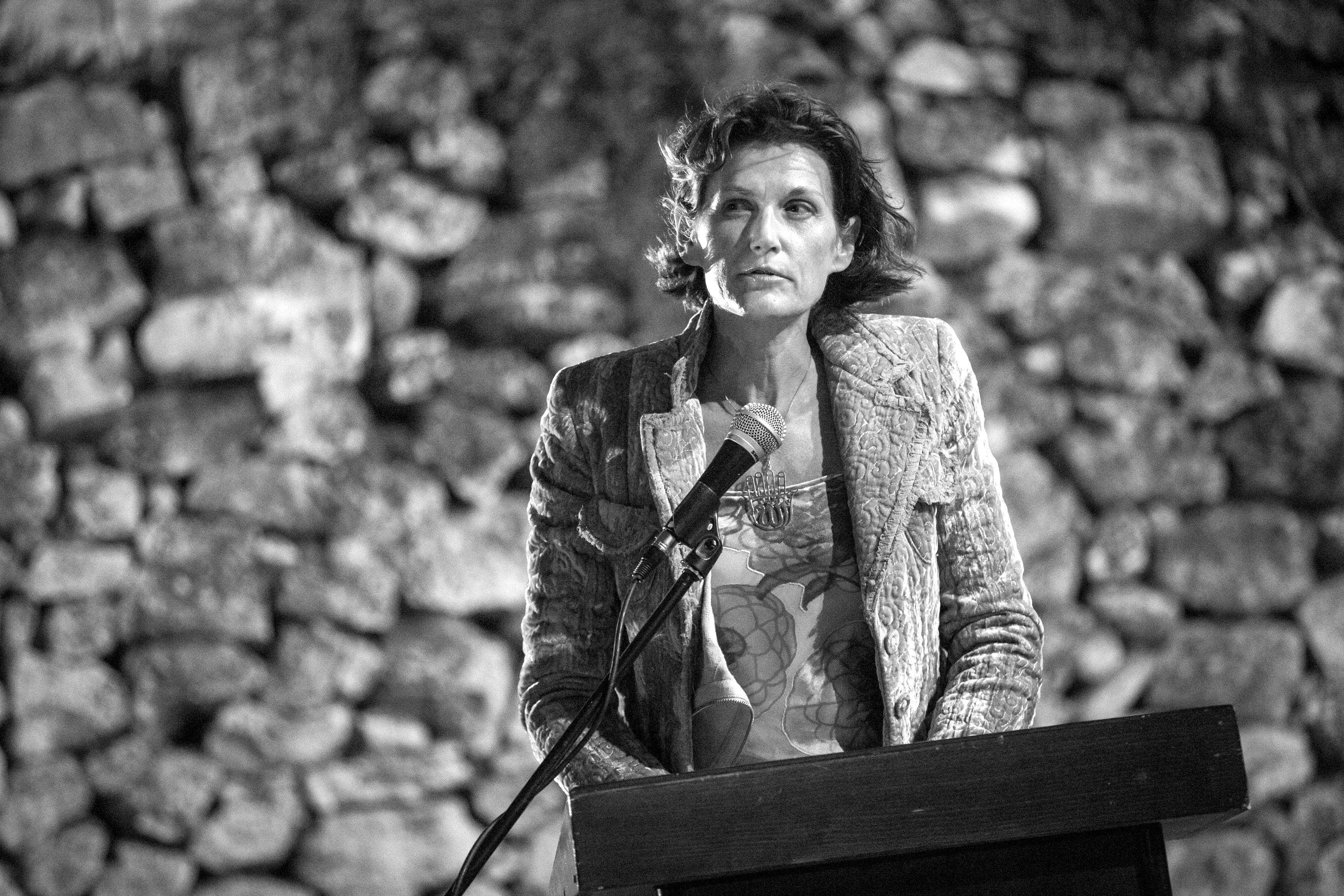 Janne Teller en el Palestino Festival de Literatura de 2014. Foto: Rob Stothard/Getty Images.