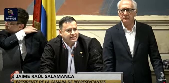 Jaime Raúl Salamanca, presidente de la Cámara de Representantes