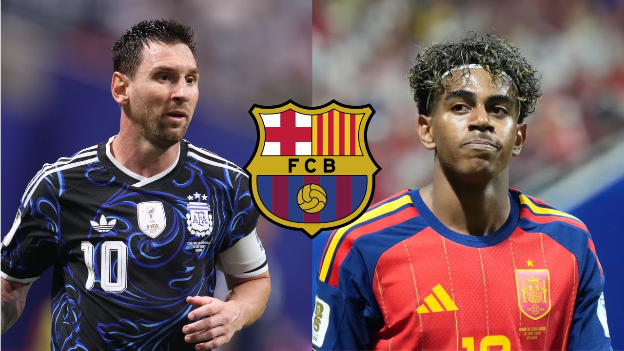 Dos generaciones del Barcelona se cruzarán en la final del Mundial 2026: Lionel Messi, referente histórico, y Lamine Yamal, actual figura del club.
